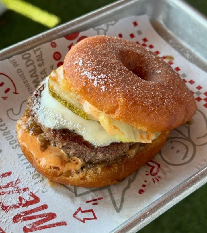 Bagel breakfast presentation on custom printed greaseproof paper